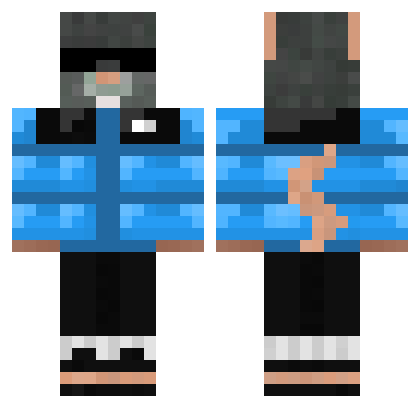 Rat_D_Egouts Minecraft skin, front and back view
