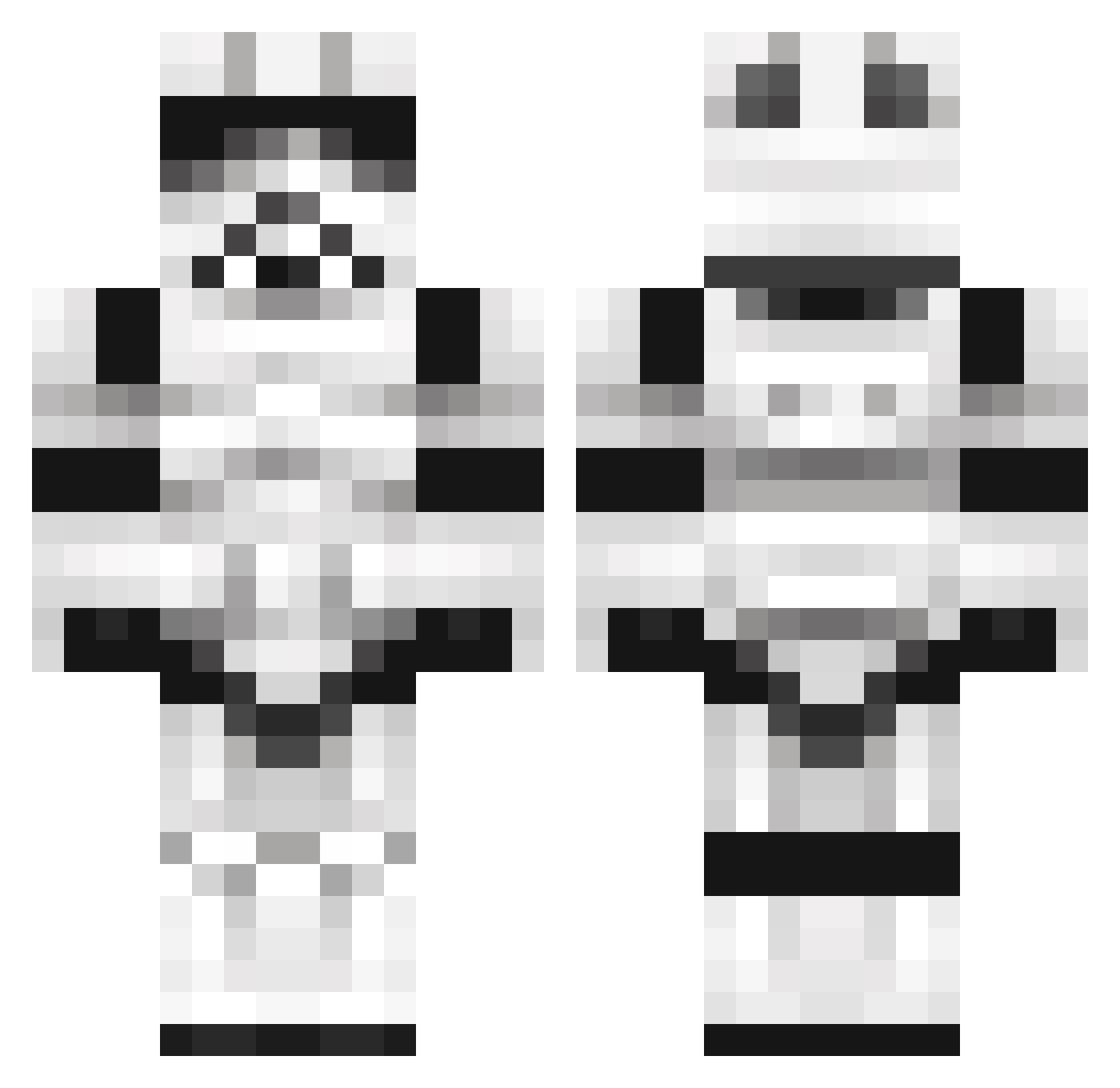 Kermit_The_frog3 Minecraft skin, front and back view