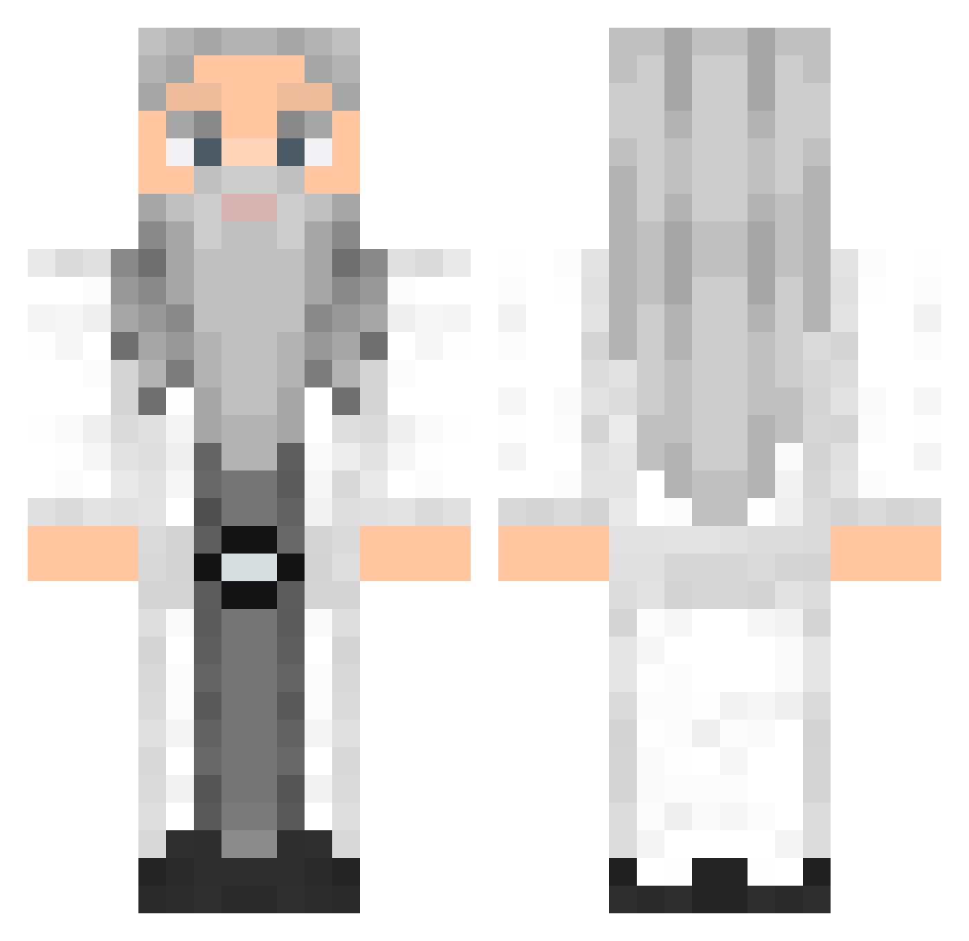 Gerosa Minecraft skin, front and back view
