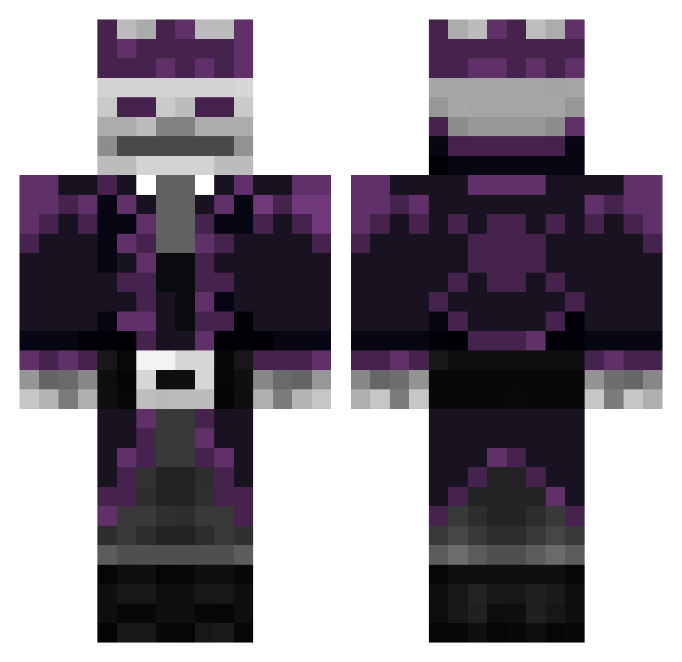 QuerbyGHG Minecraft skin, front and back view
