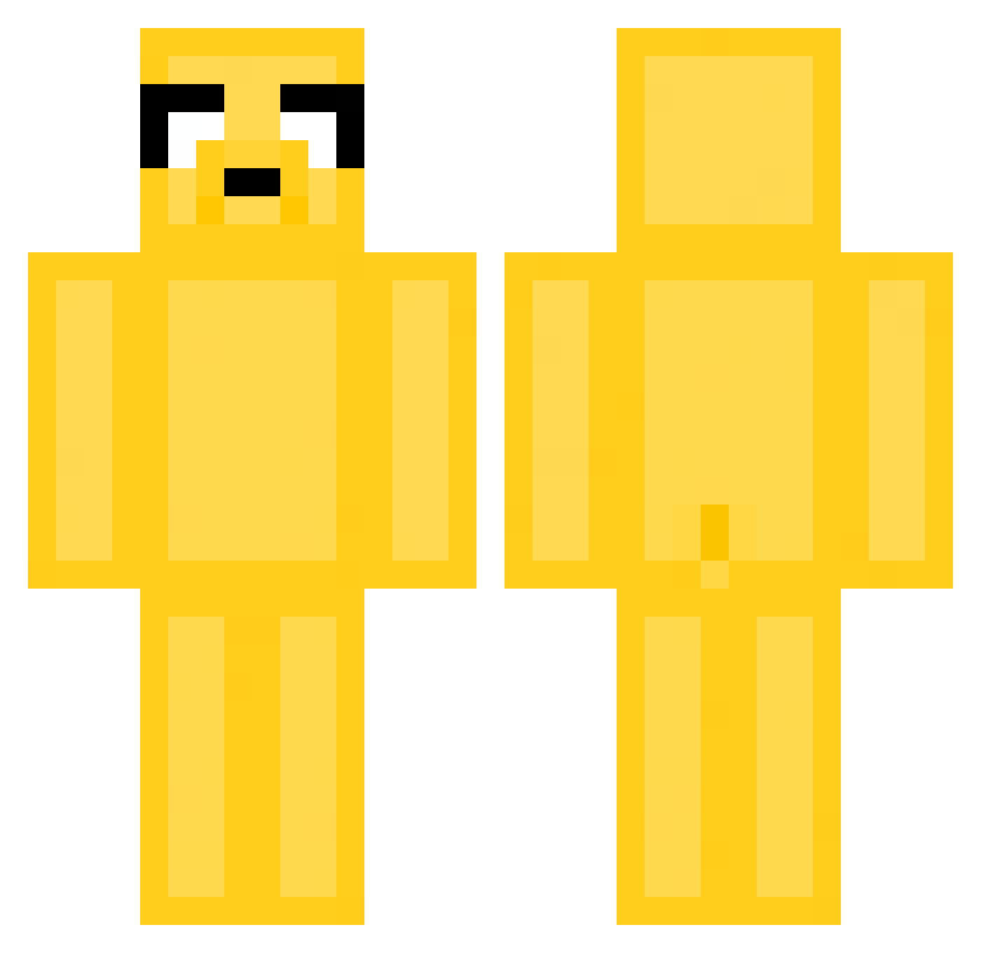 TheTrailerPark Minecraft skin, front and back view