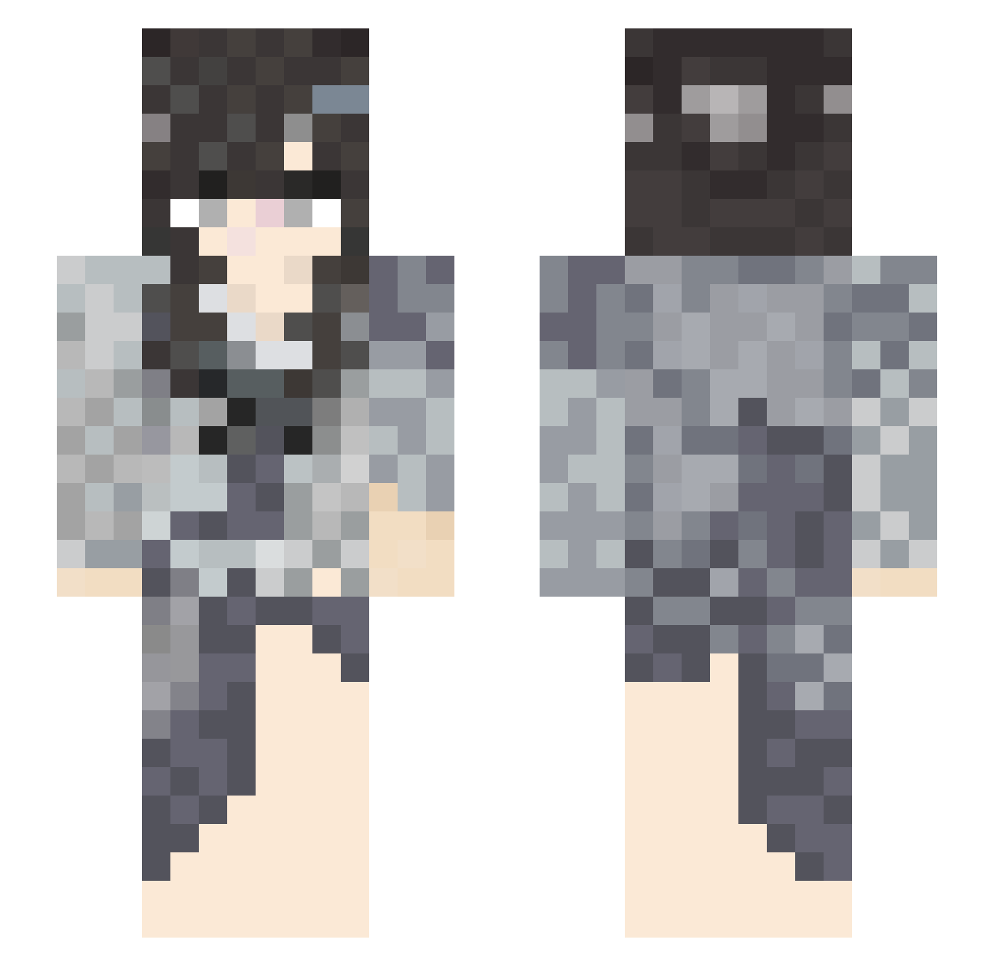 wudu__ Minecraft skin, front and back view