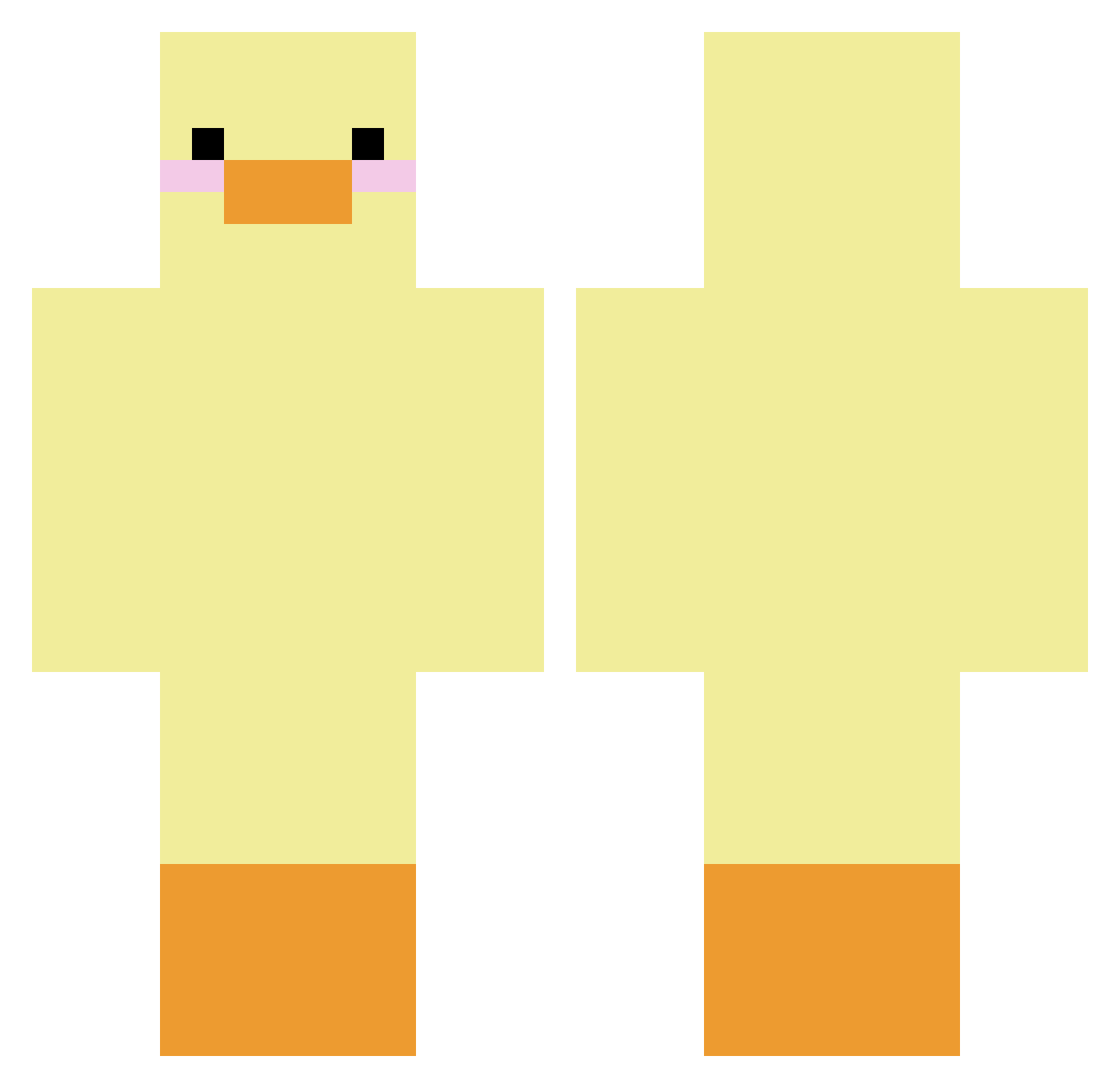 sara_313 Minecraft skin, front and back view