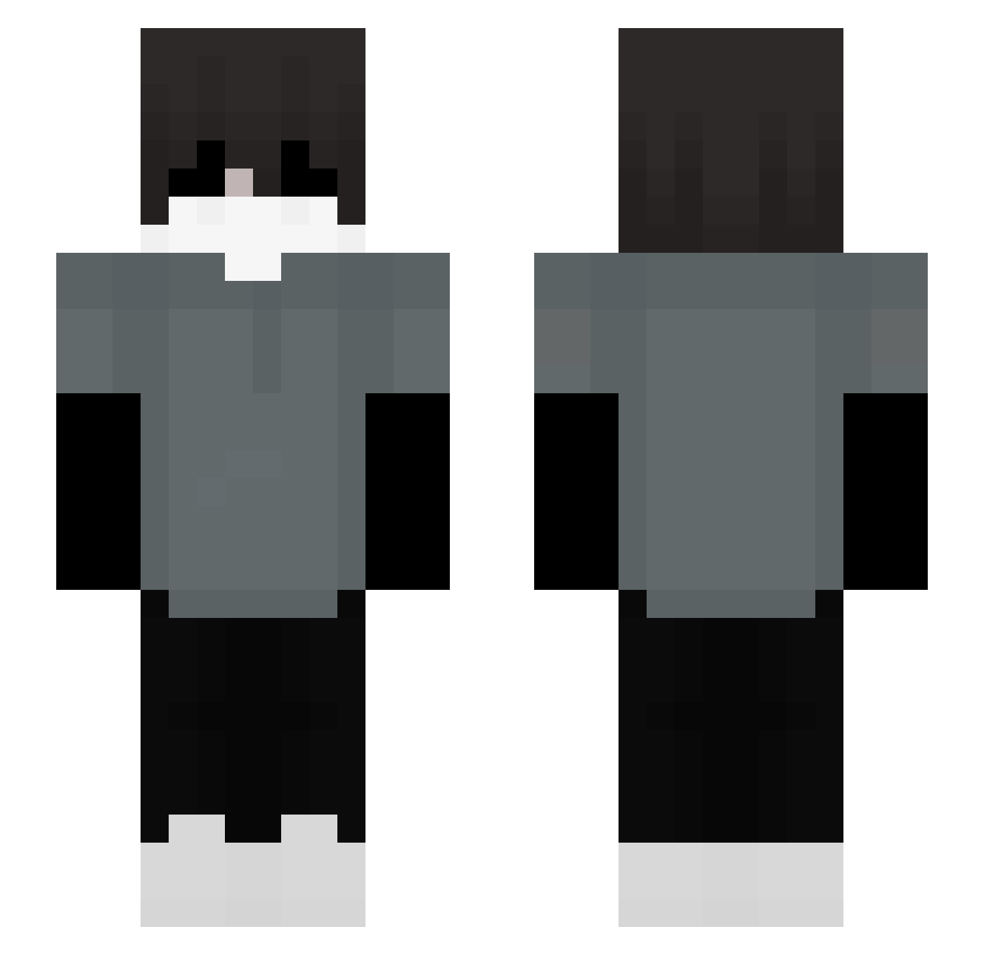 eveins99 Minecraft skin, front and back view