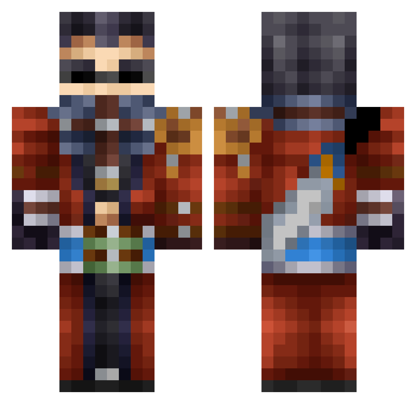 someone31988 Minecraft skin, front and back view