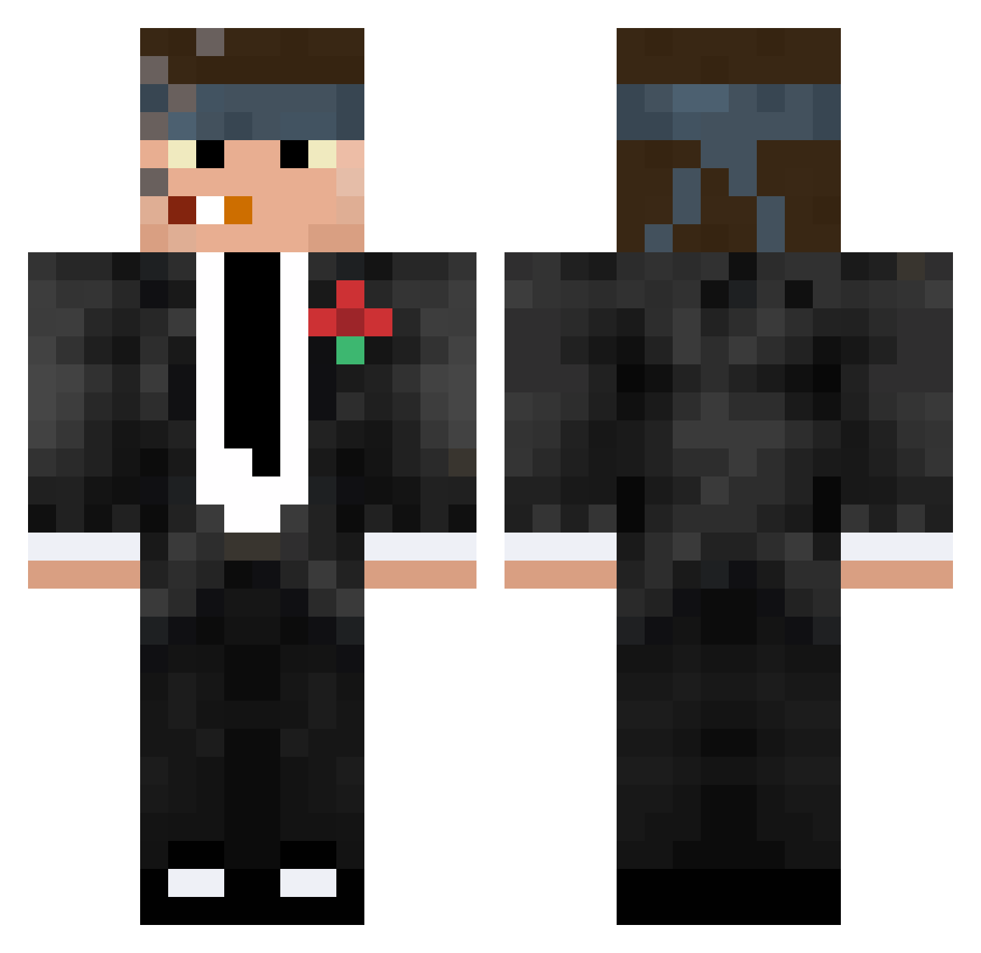 kuku15 Minecraft skin, front and back view