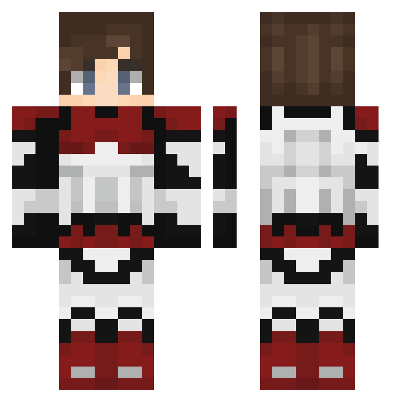 StormCommando512 Minecraft skin, front and back view