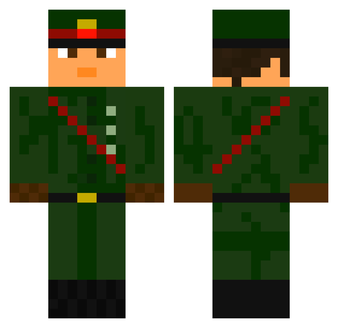 leninapay Minecraft skin, front and back view