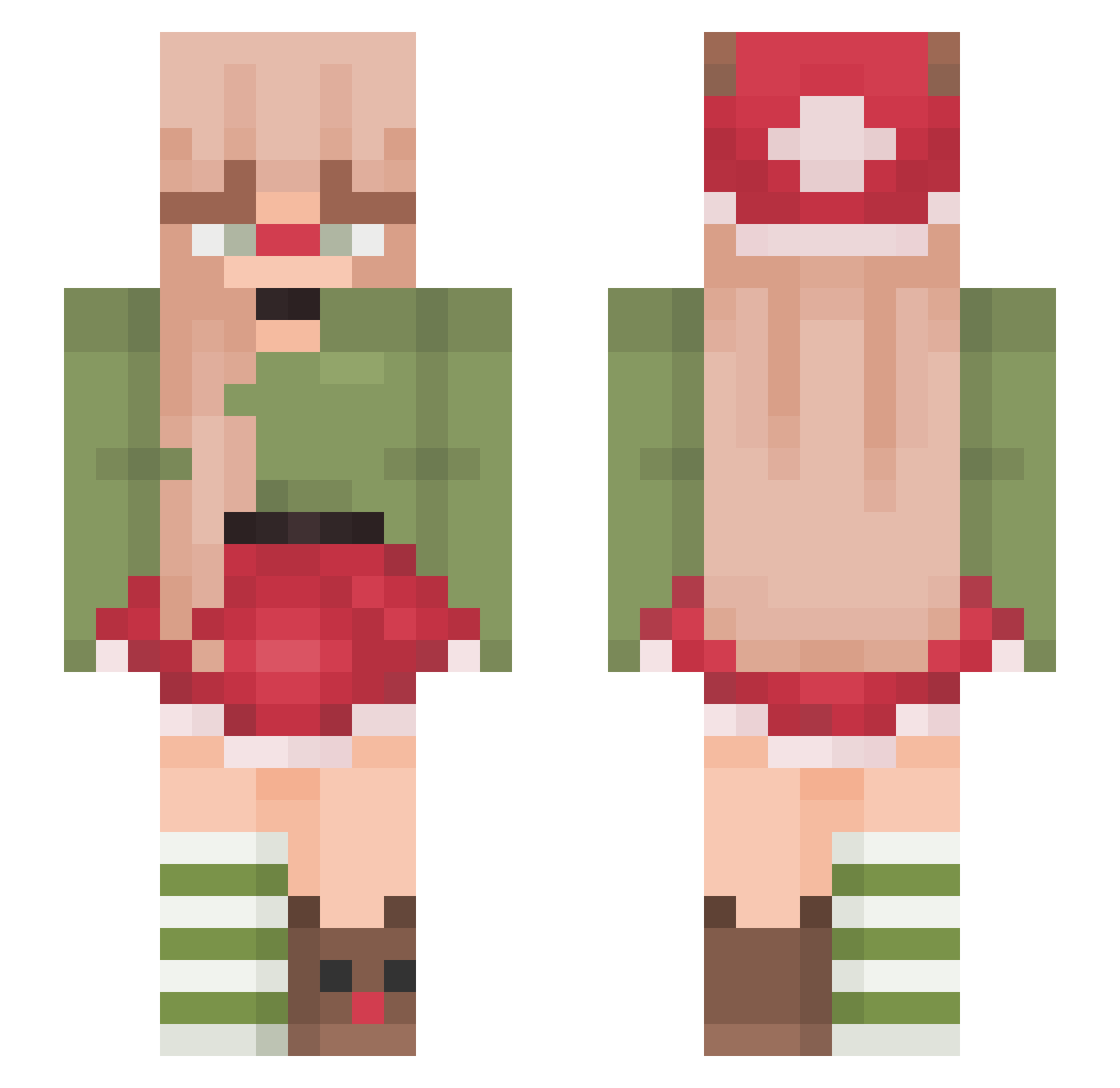 fritz_en Minecraft skin, front and back view