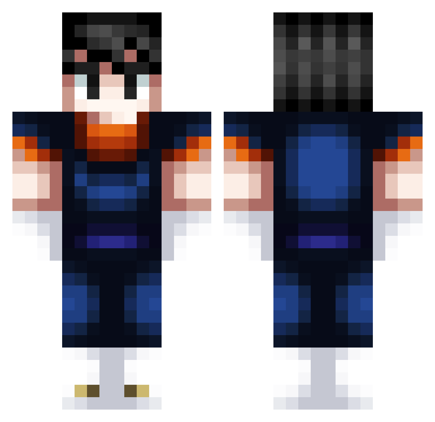 Nilaxatif Minecraft skin, front and back view