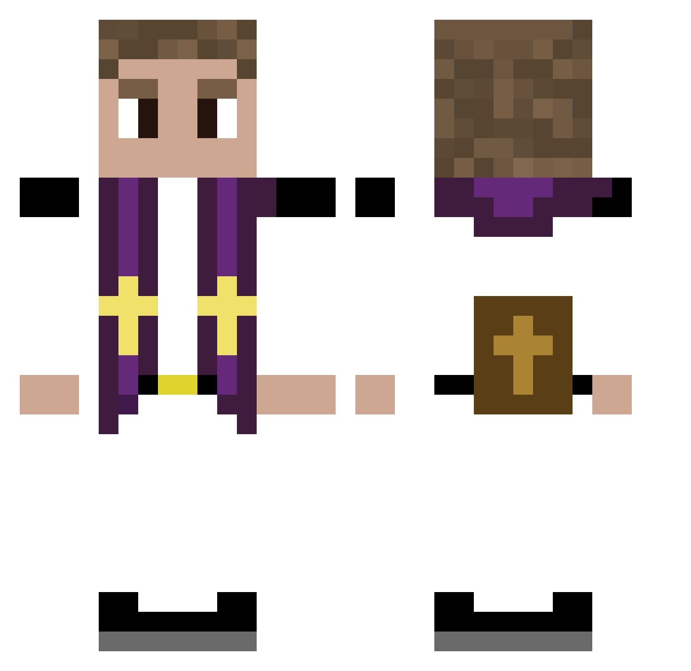 samsuel_Nm Minecraft skin, front and back view