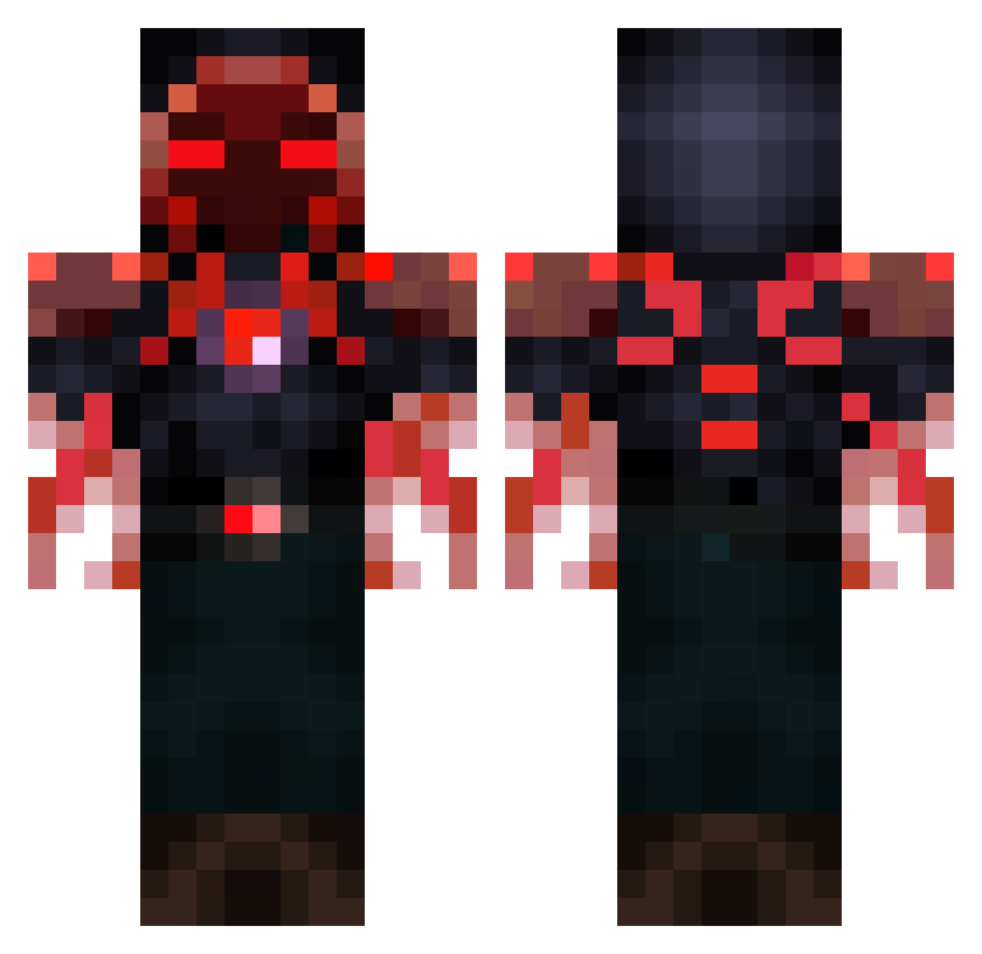 Boomer_TheZoomer Minecraft skin, front and back view