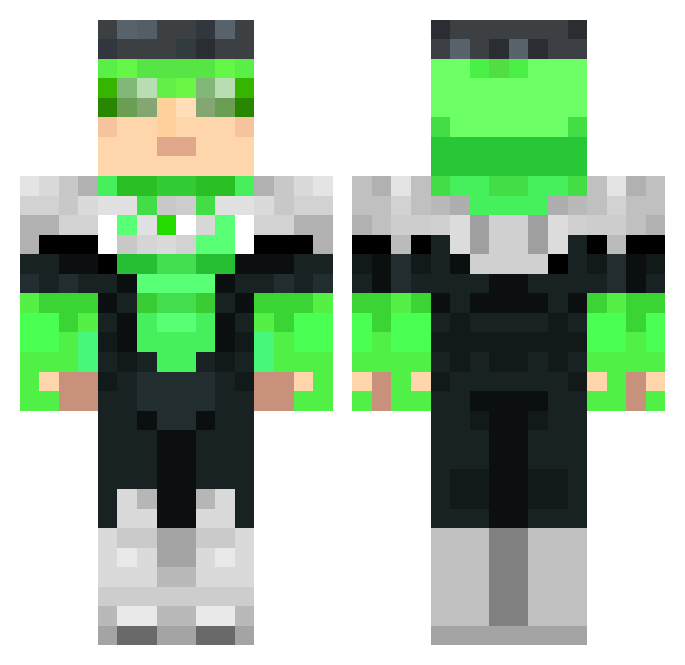LordofCBT Minecraft skin, front and back view