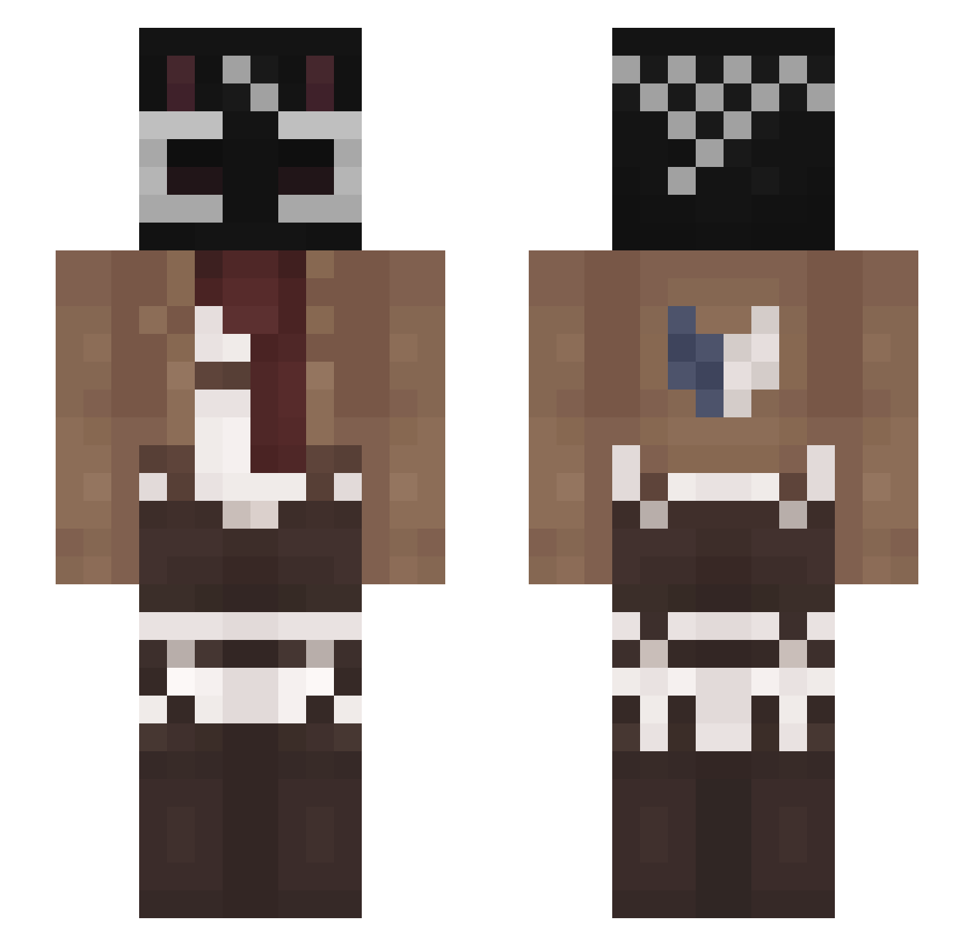 soyisaac7 Minecraft skin, front and back view
