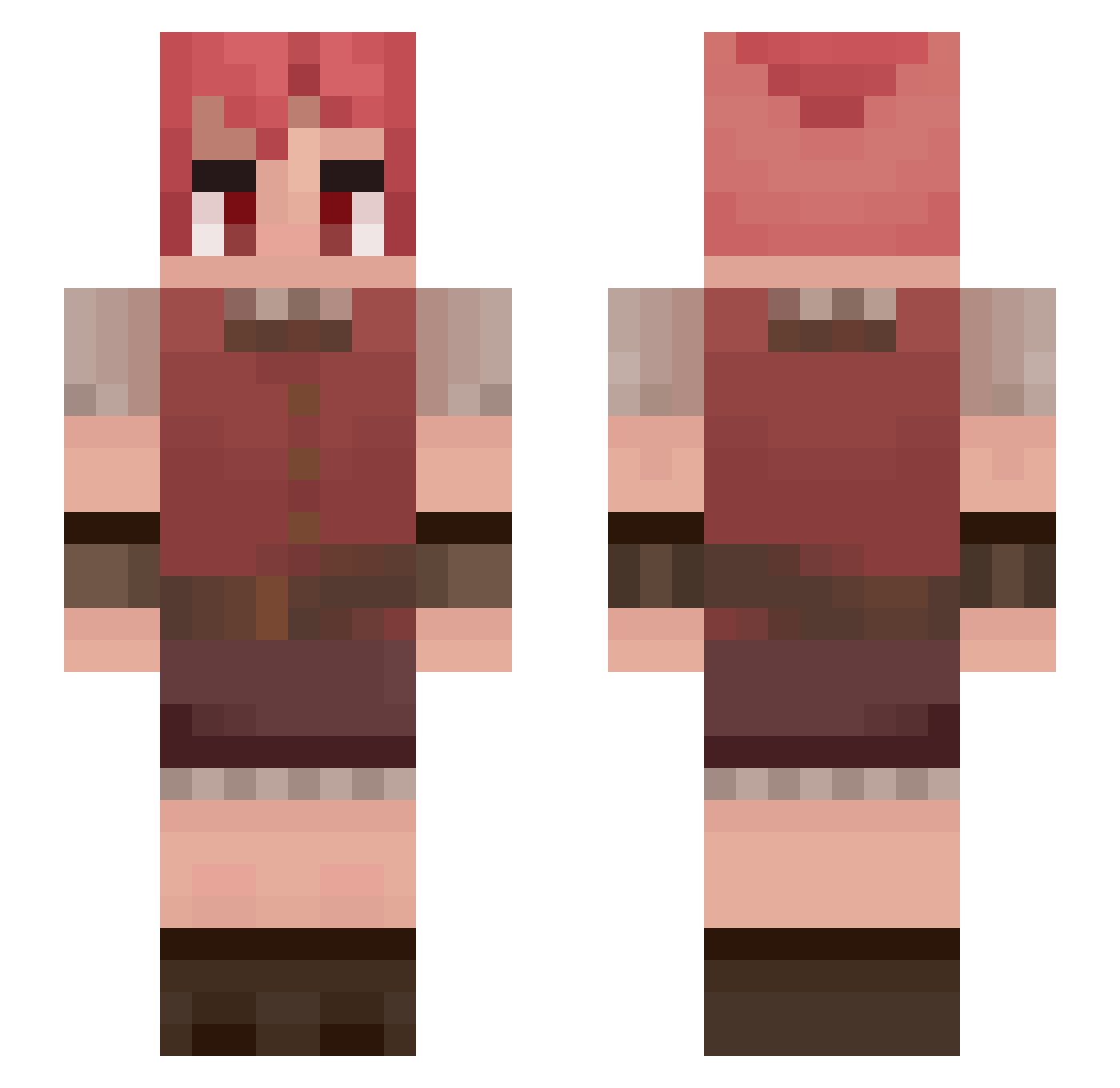 Starry_Oasis Minecraft skin, front and back view