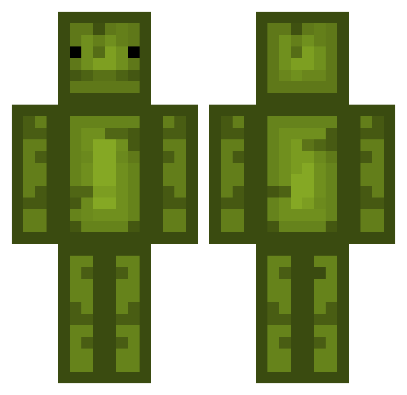 qqqqqq111111 Minecraft skin, front and back view