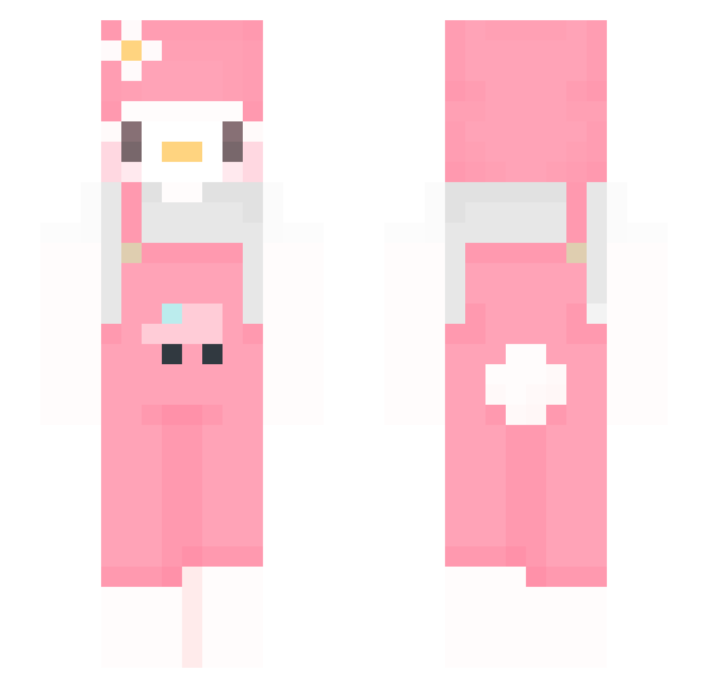 kimKolok Minecraft skin, front and back view