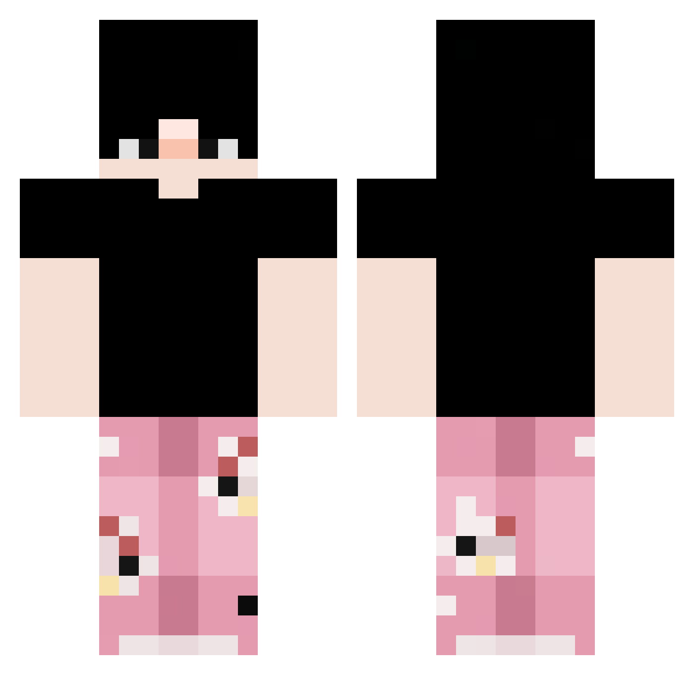 salsita1 Minecraft skin, front and back view