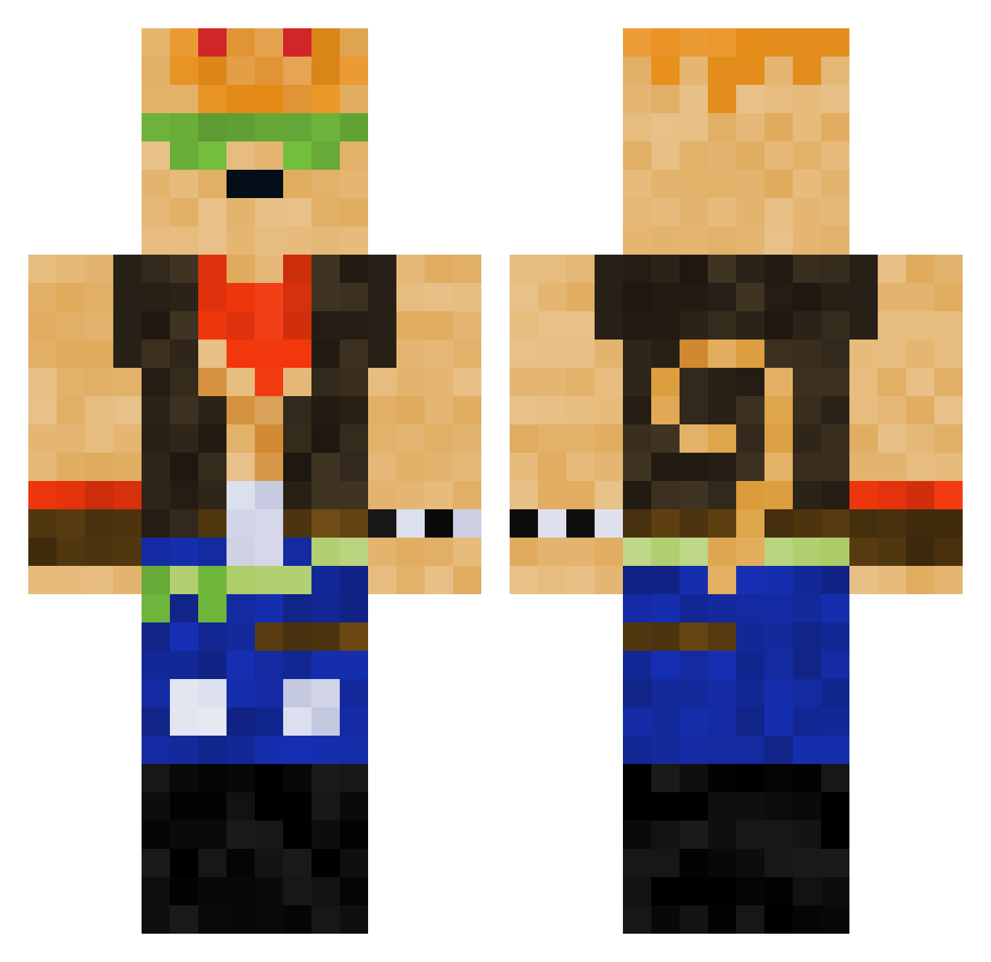 viemarimyyra Minecraft skin, front and back view