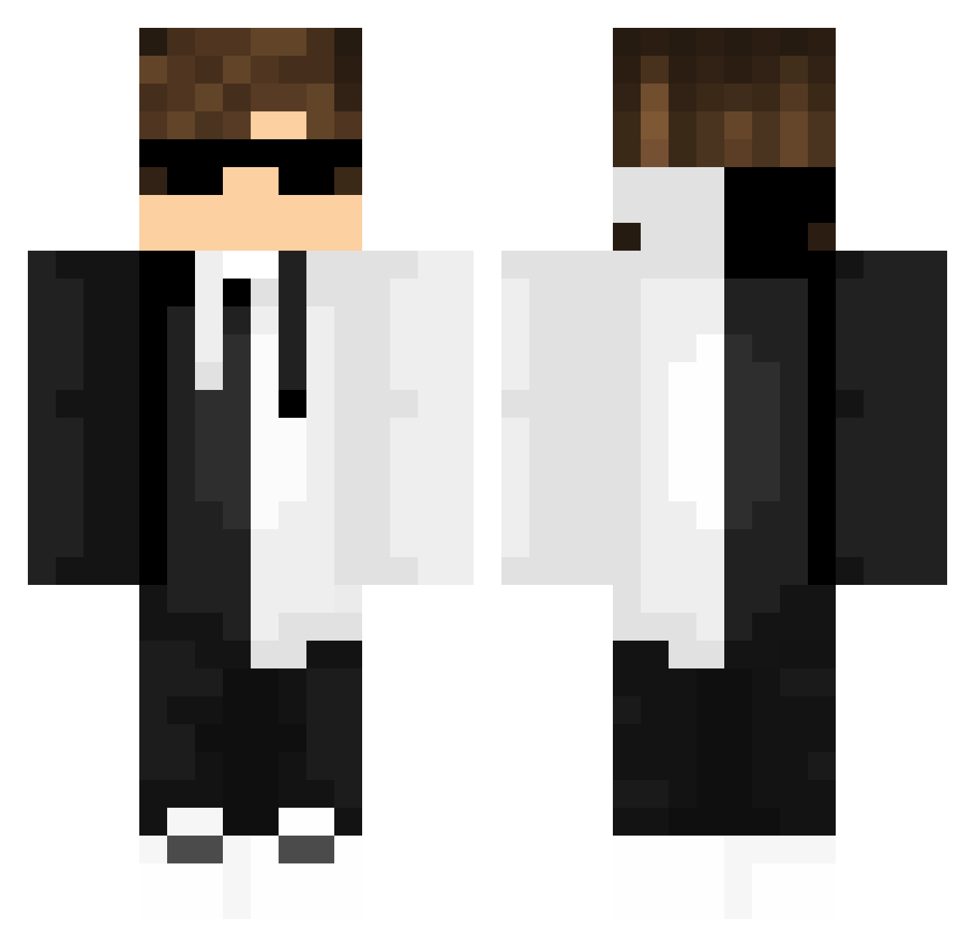 lxonn Minecraft skin, front and back view