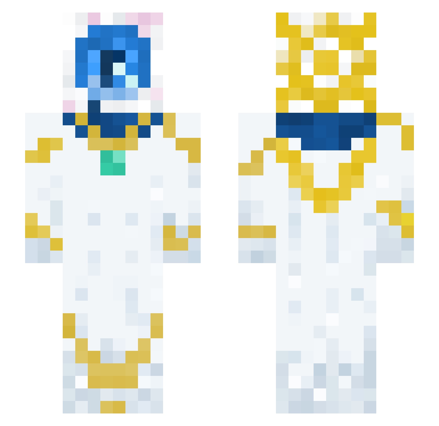 KenKwan Minecraft skin, front and back view