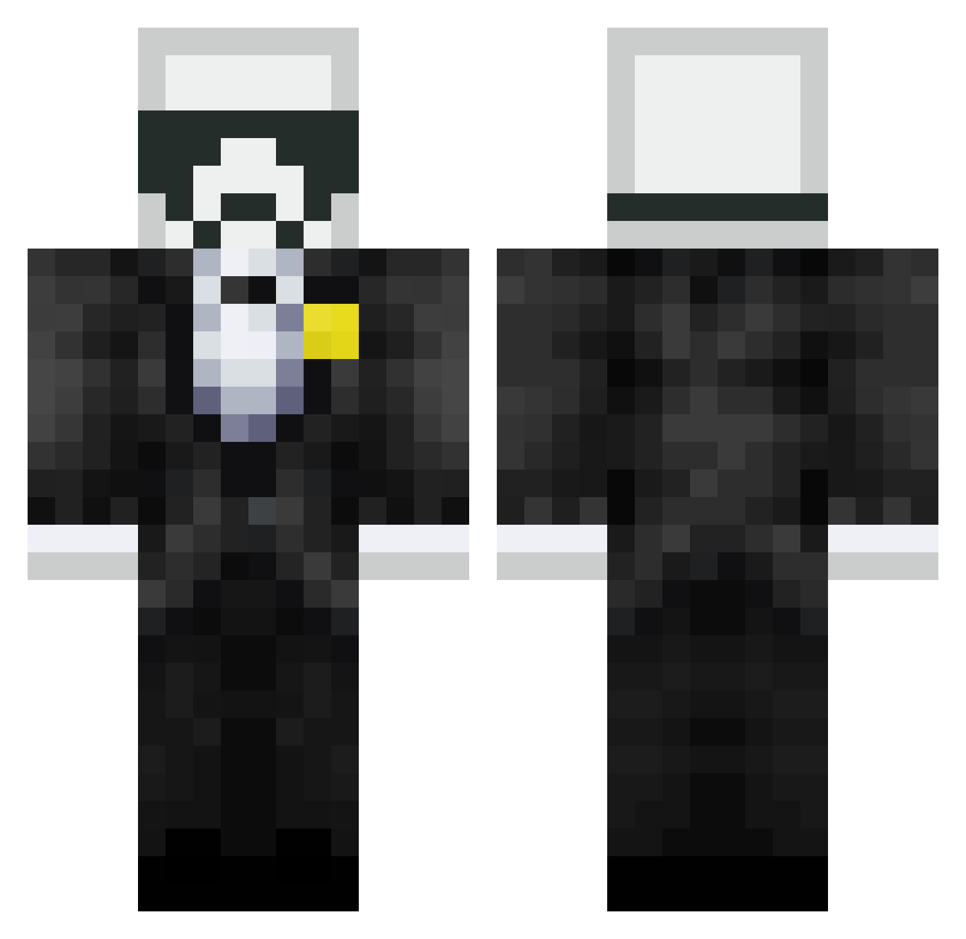 LenJasSar Minecraft skin, front and back view