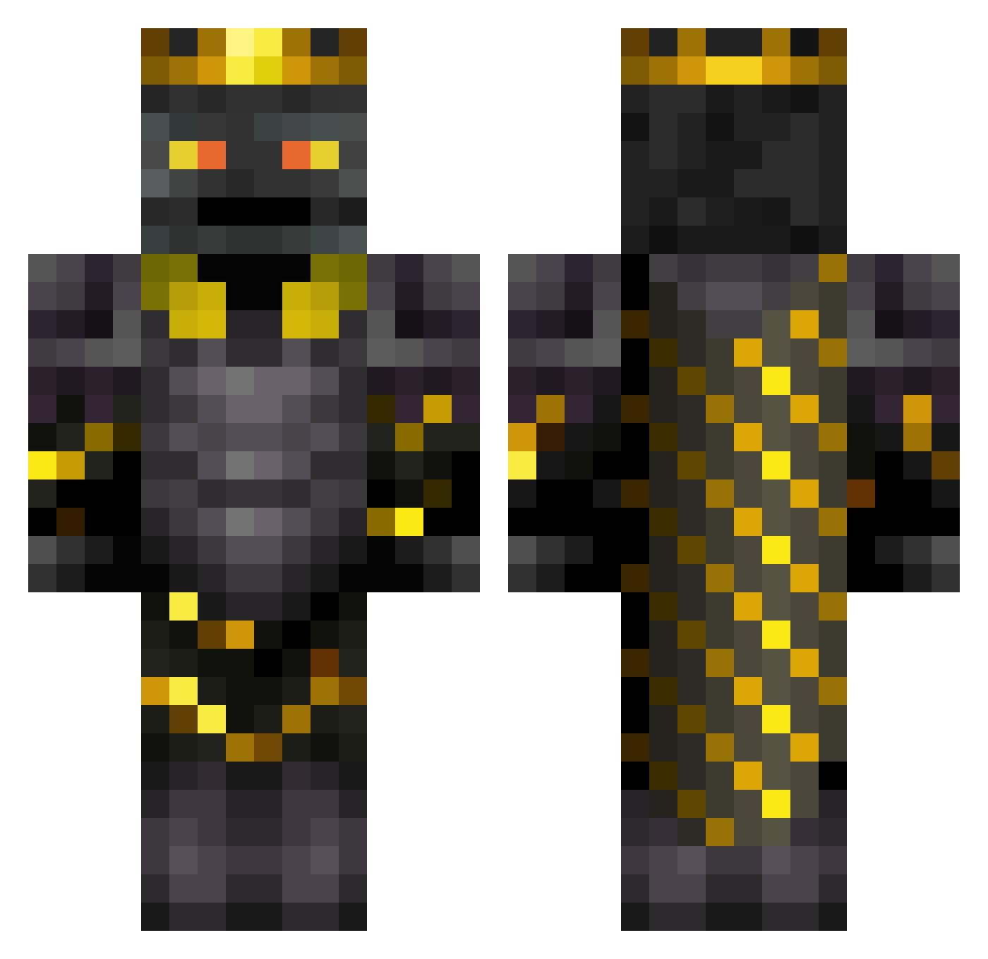 ryuujin30 Minecraft skin, front and back view