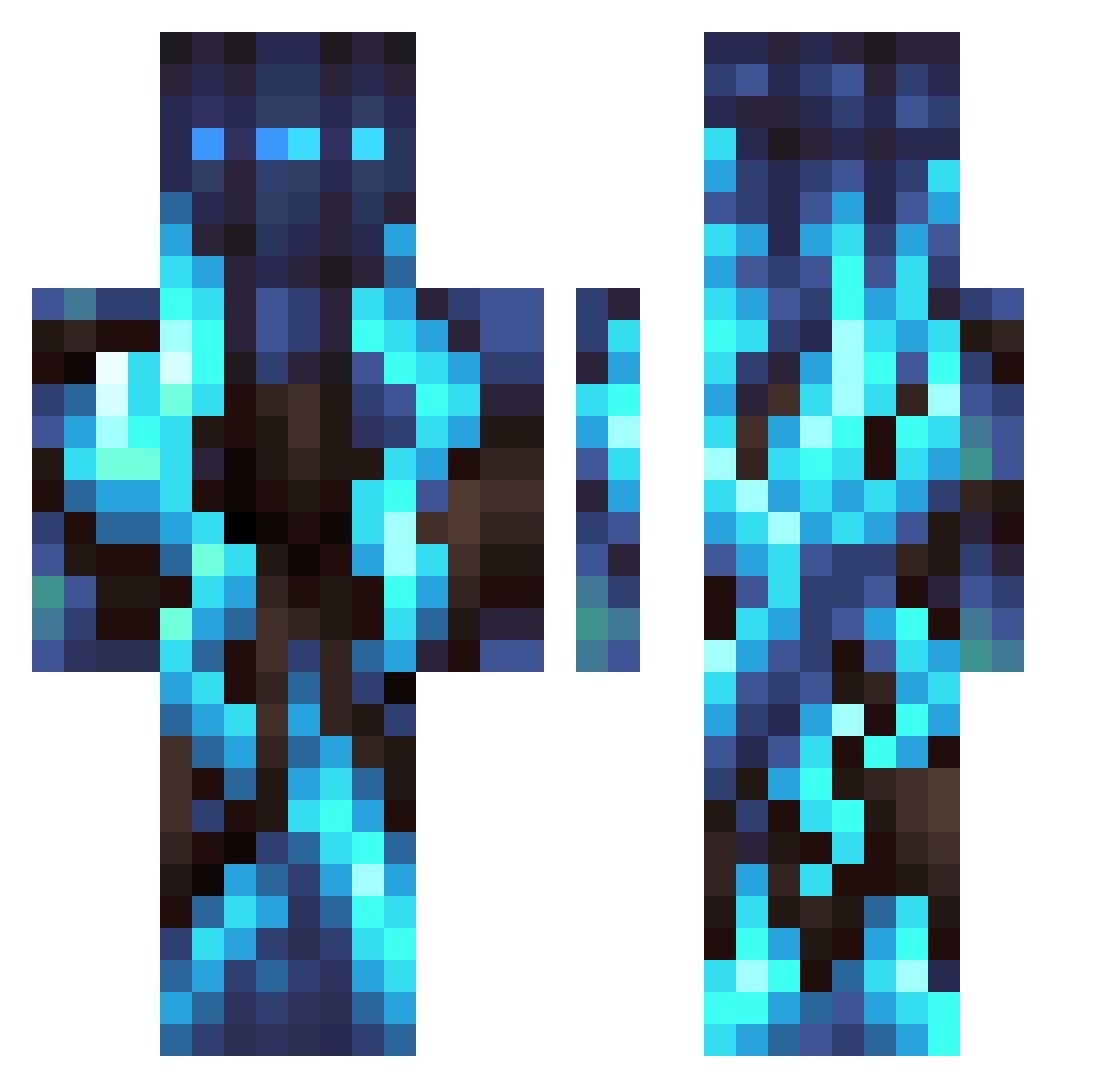 __Alex_0_ Minecraft skin, front and back view