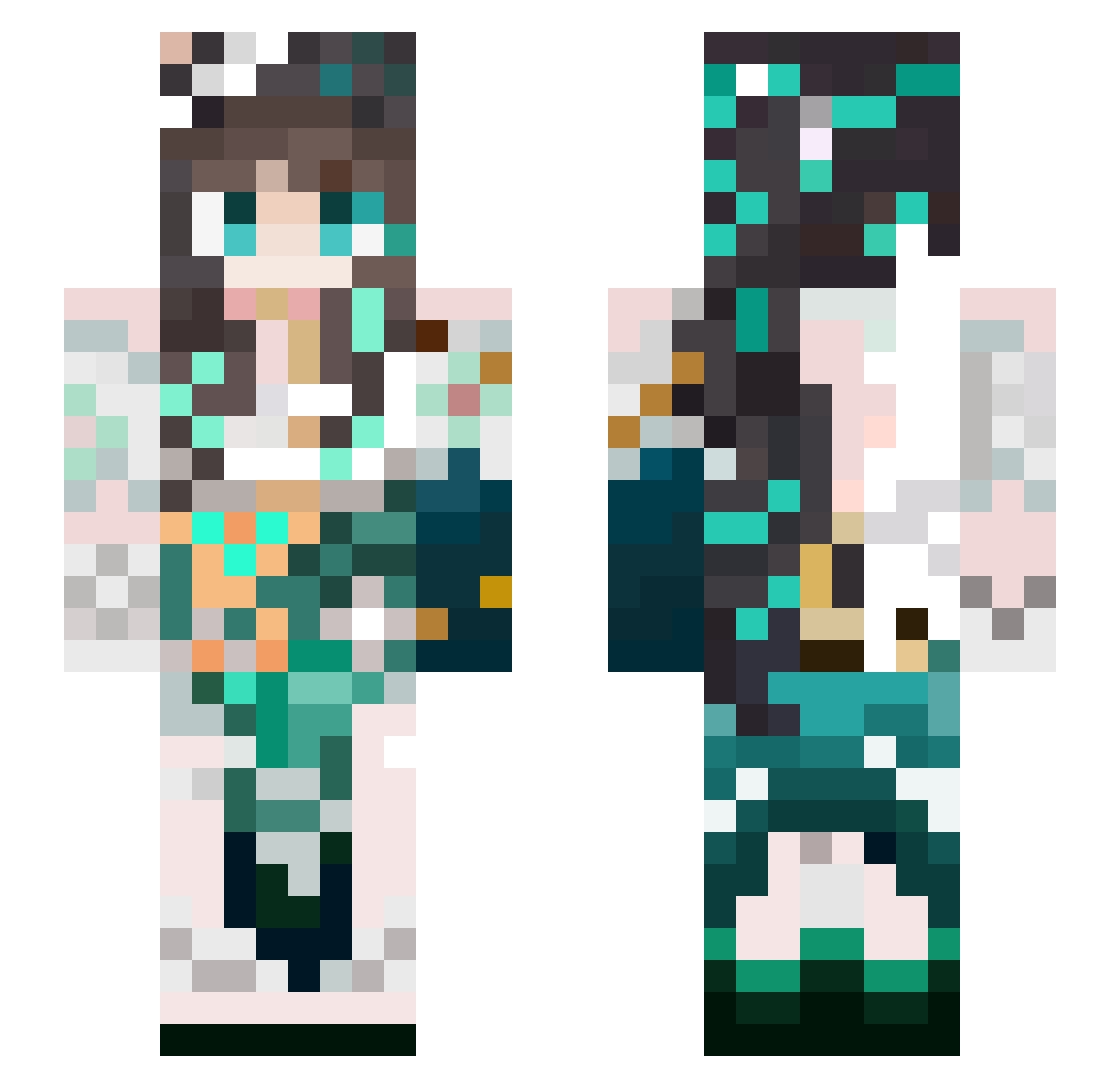 deceive_orexis94 Minecraft skin, front and back view