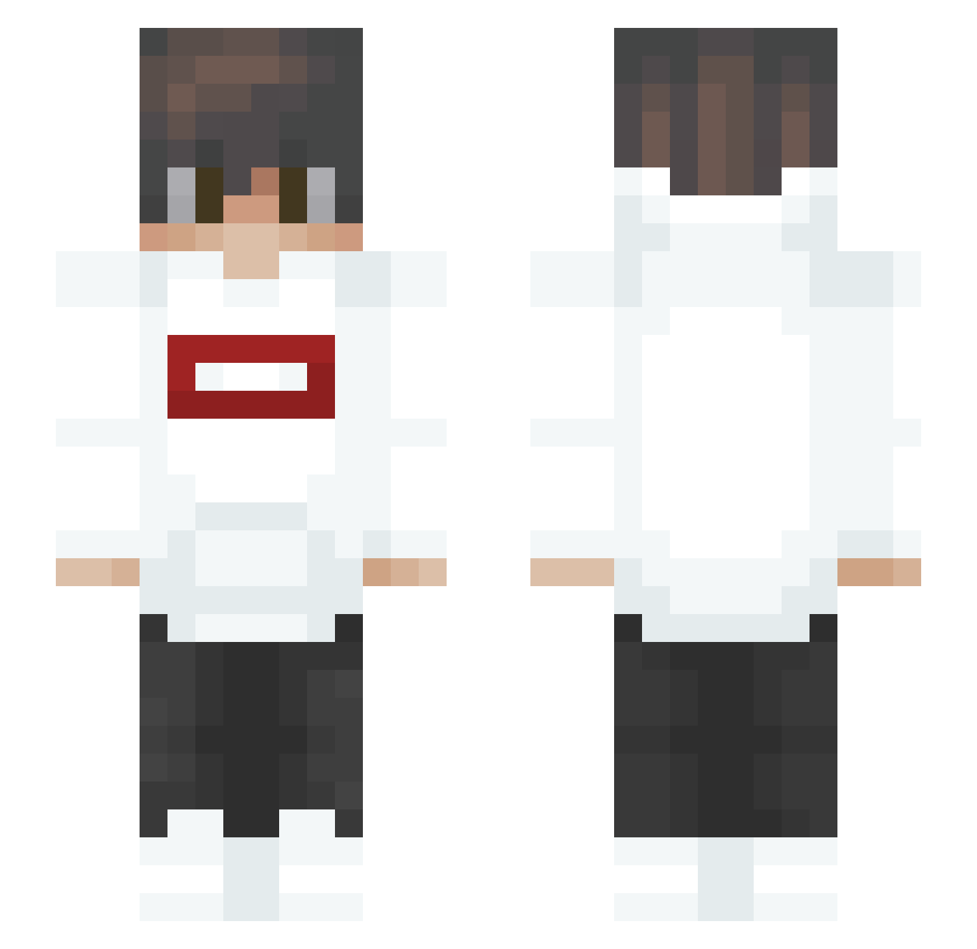 Driggas69 Minecraft skin, front and back view