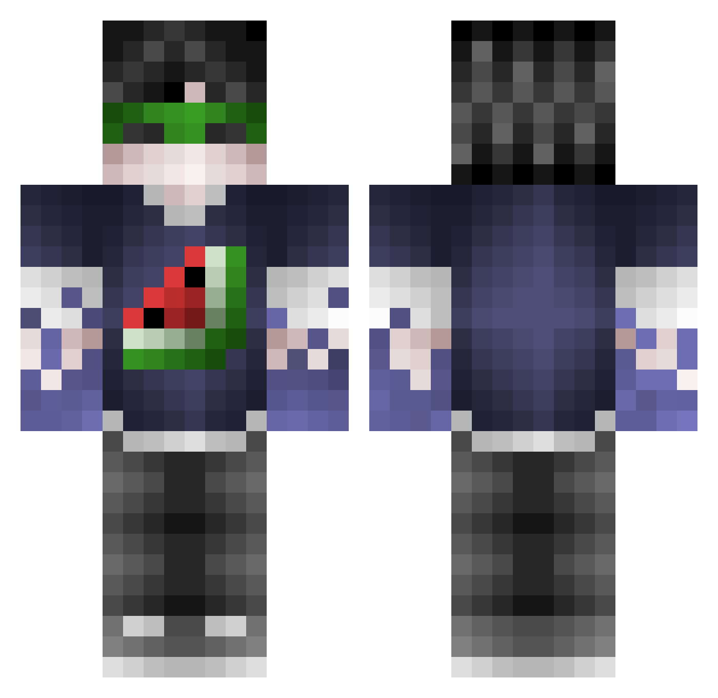 _Lioko_ Minecraft skin, front and back view