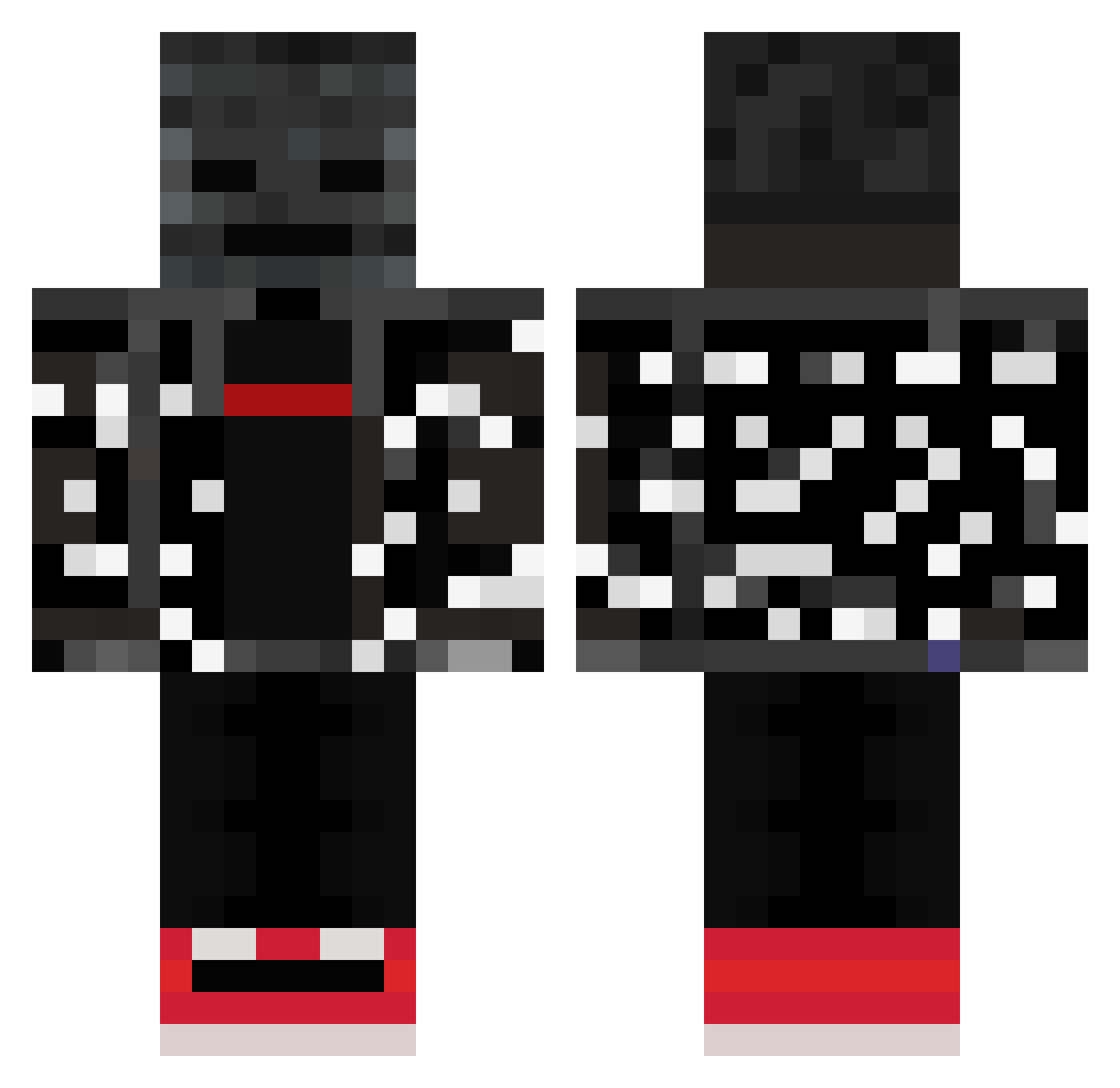 zuppaa Minecraft skin, front and back view