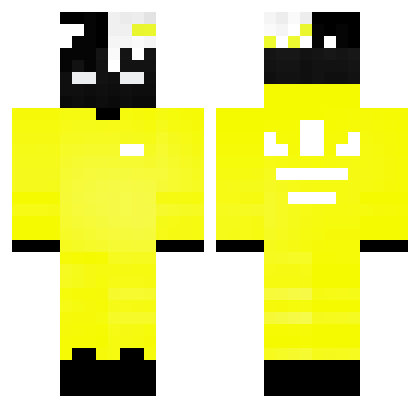 Physiotherapie Minecraft skin, front and back view