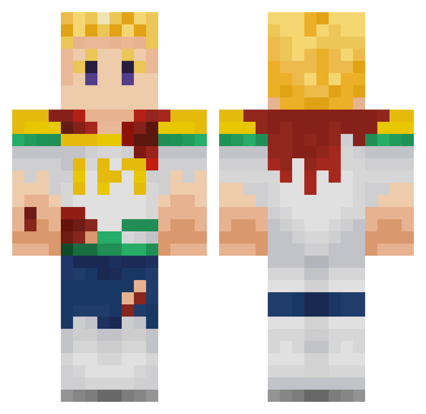 HoundDog71 Minecraft skin, front and back view