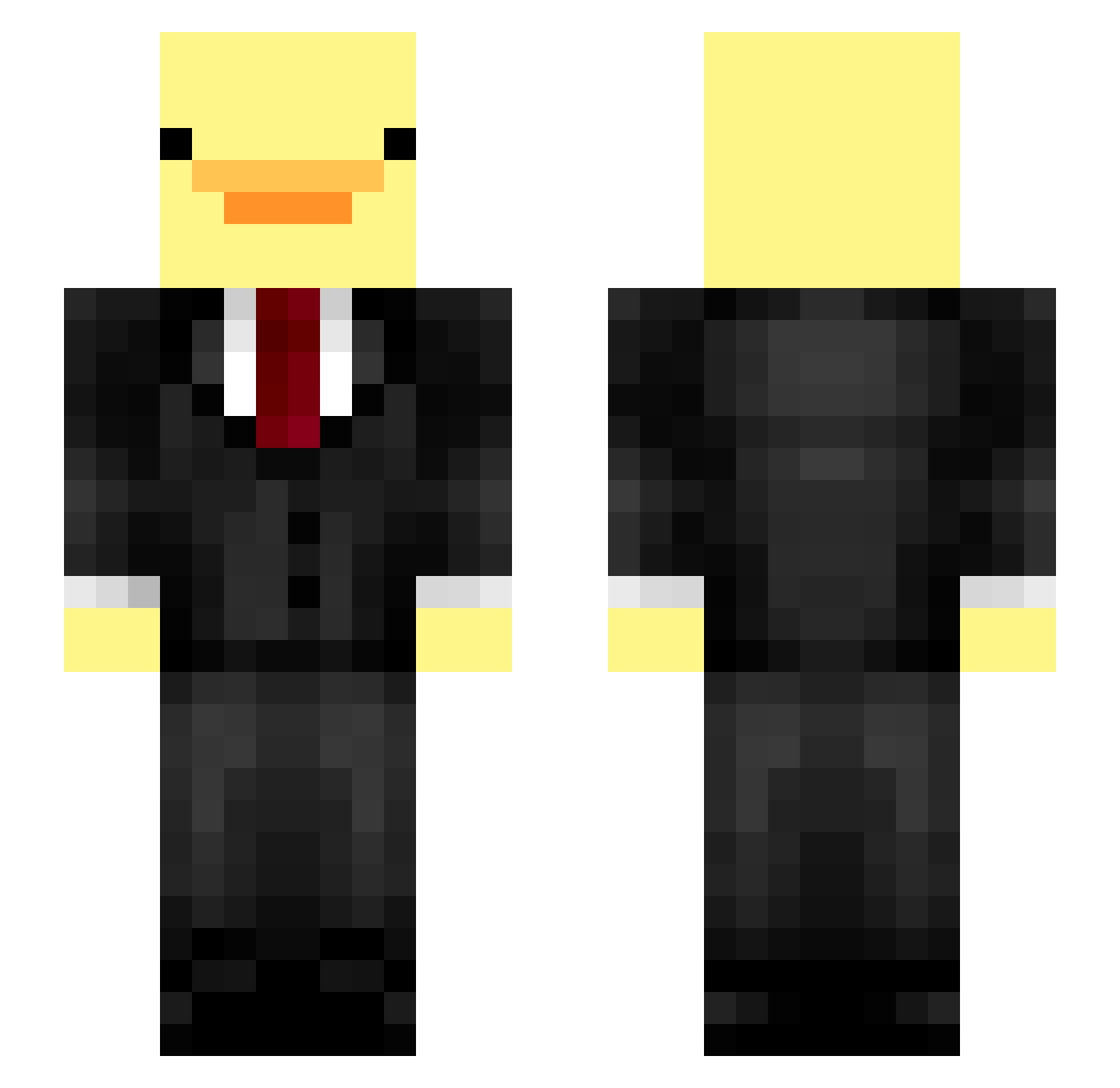 DabsAlt2 Minecraft skin, front and back view