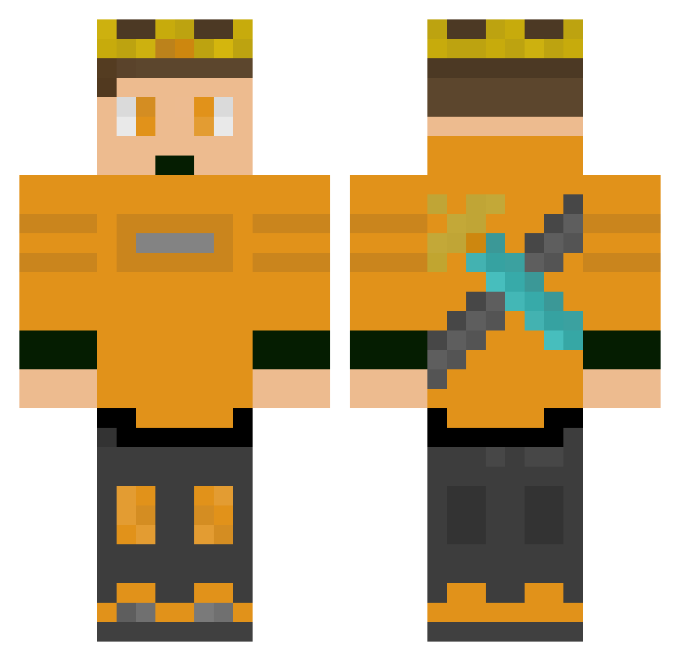 ___Twan___ Minecraft skin, front and back view
