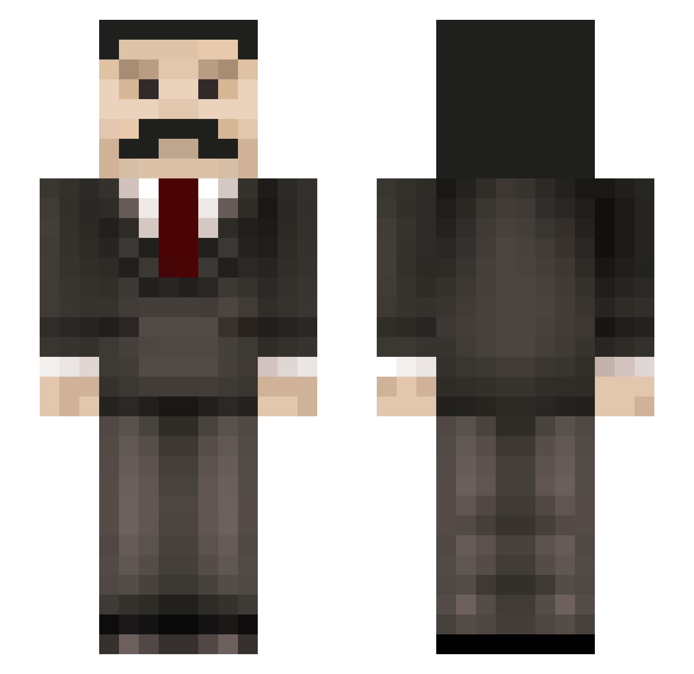 KamBankssssss22 Minecraft skin, front and back view