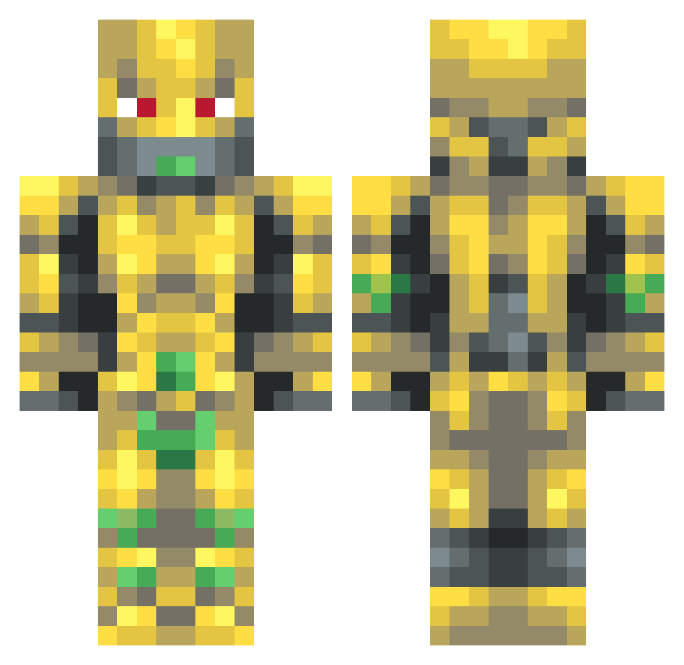 astolfo_cheese Minecraft skin, front and back view