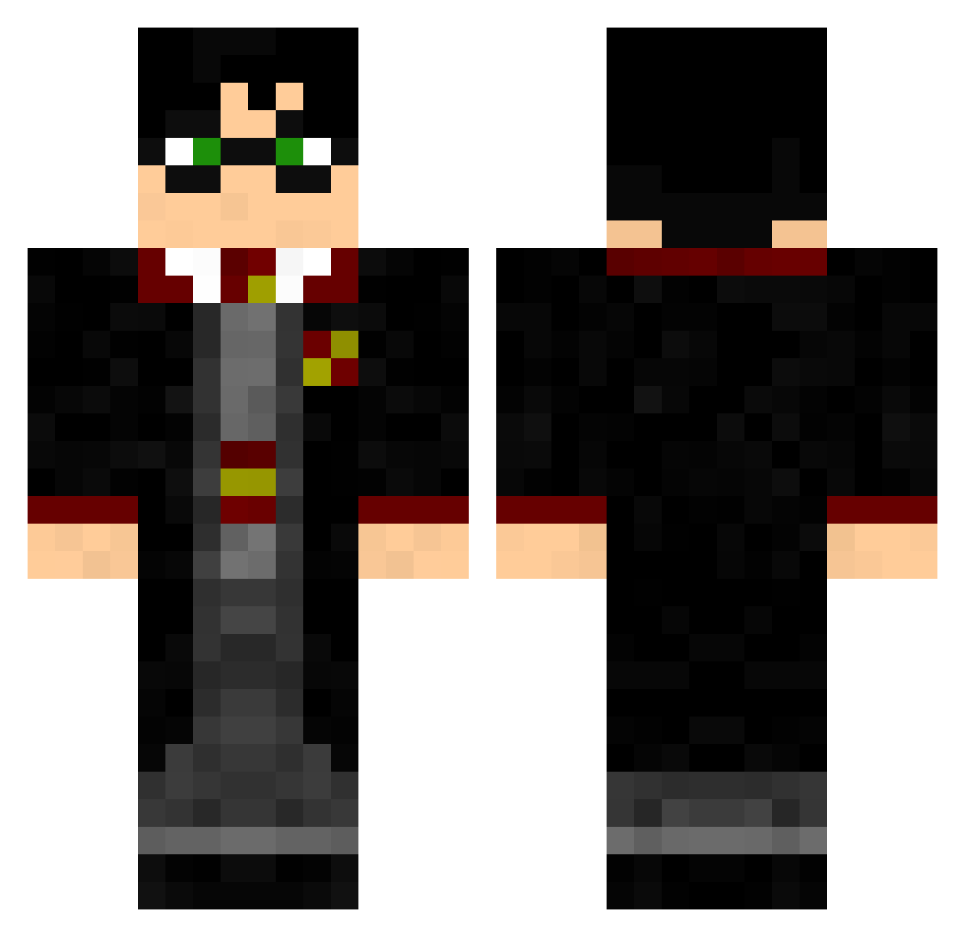 Flexy11_YT Minecraft skin, front and back view