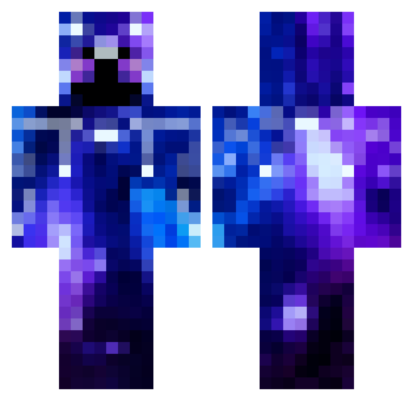 Gamer__Playz Minecraft skin, front and back view