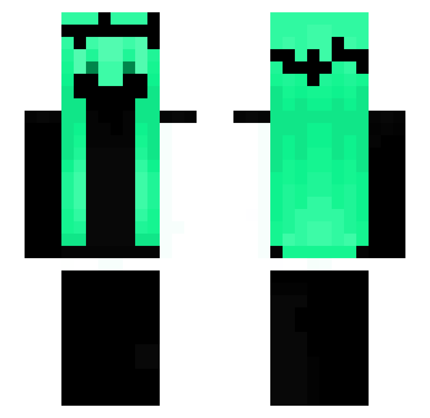 kuvelis Minecraft skin, front and back view