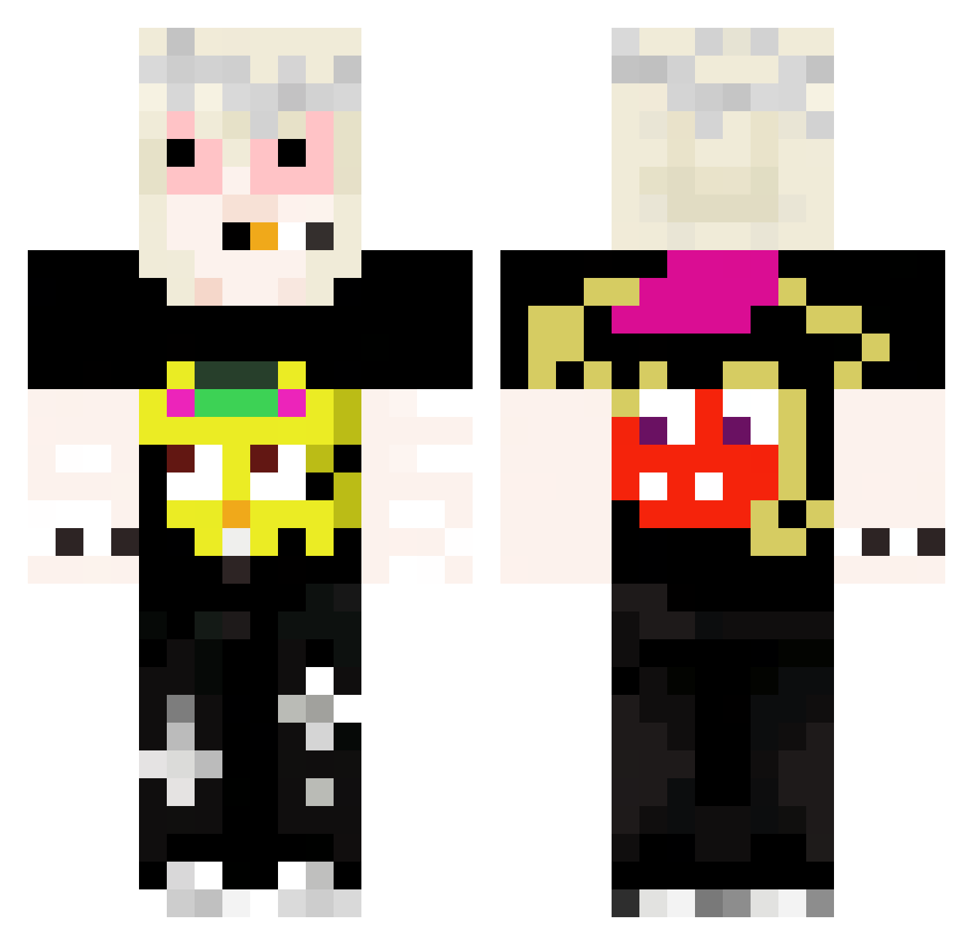 Red_Devil5995 Minecraft skin, front and back view