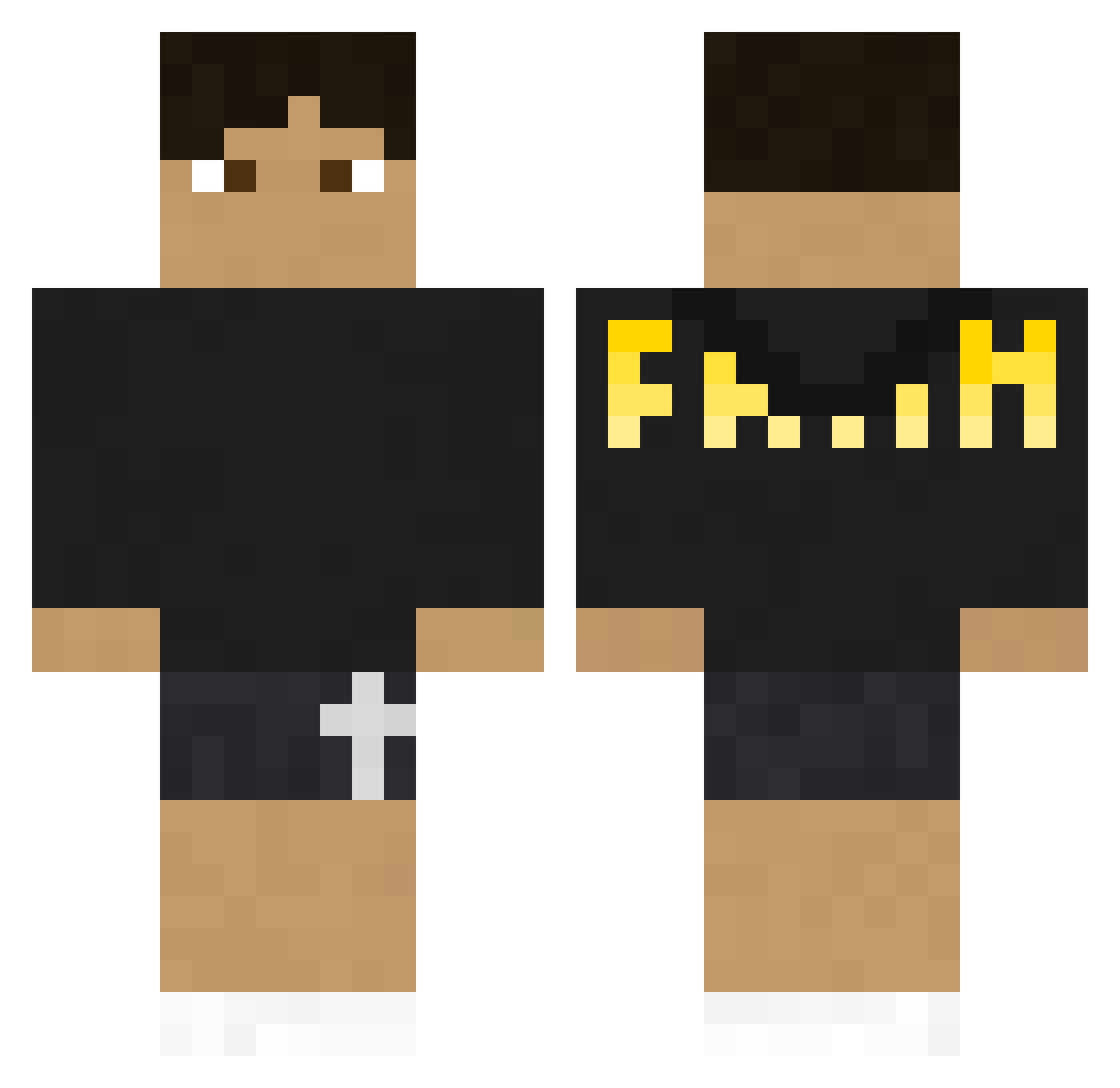 TheMyst_ Minecraft skin, front and back view