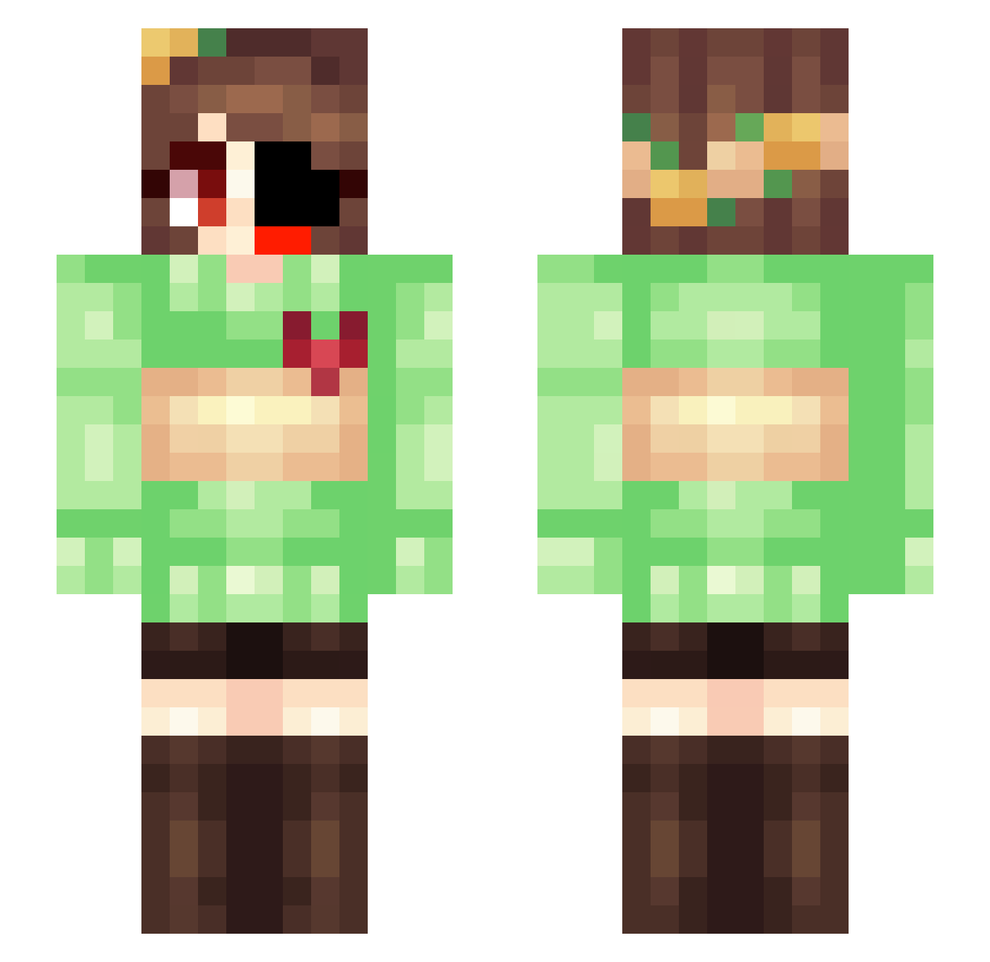 Leo999Poland Minecraft skin, front and back view