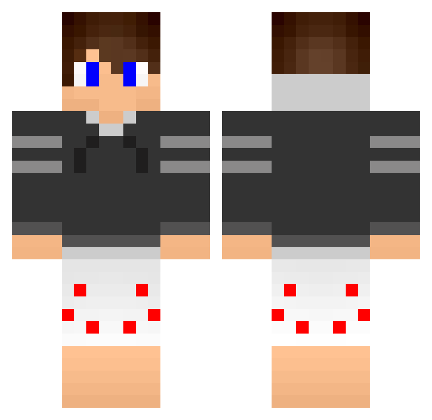 GRuys Minecraft skin, front and back view