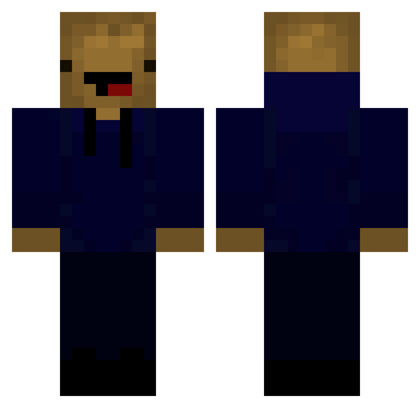 Habian303 Minecraft skin, front and back view