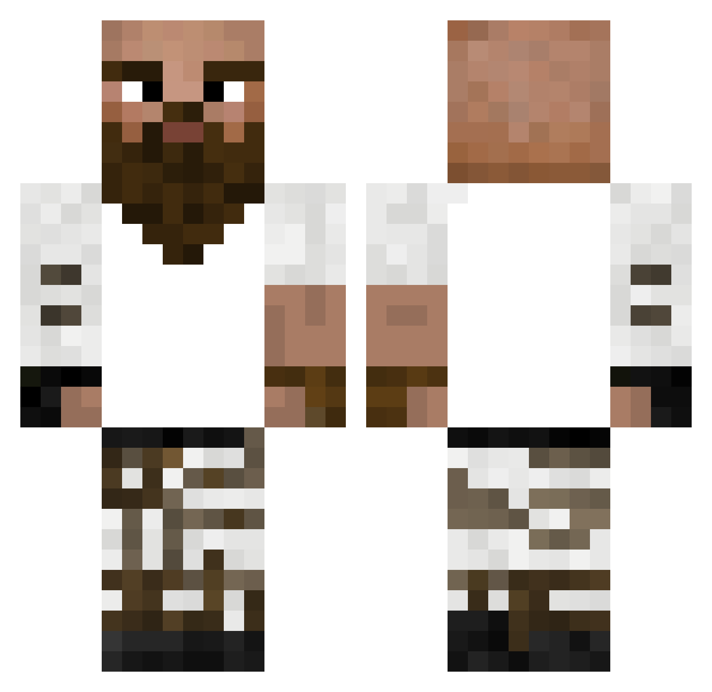 ocram_uwu Minecraft skin, front and back view