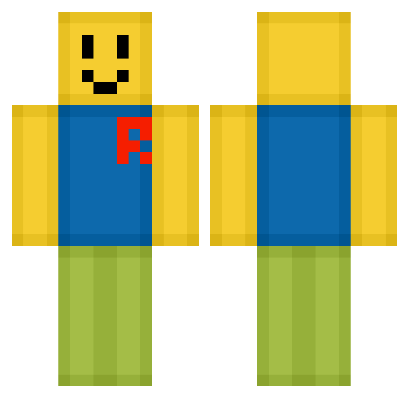 guadas16 Minecraft skin, front and back view