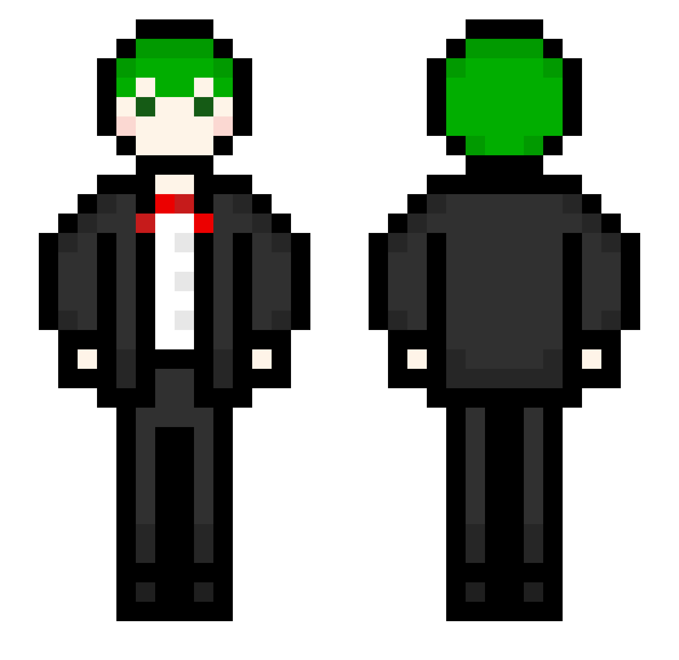lance0601 Minecraft skin, front and back view
