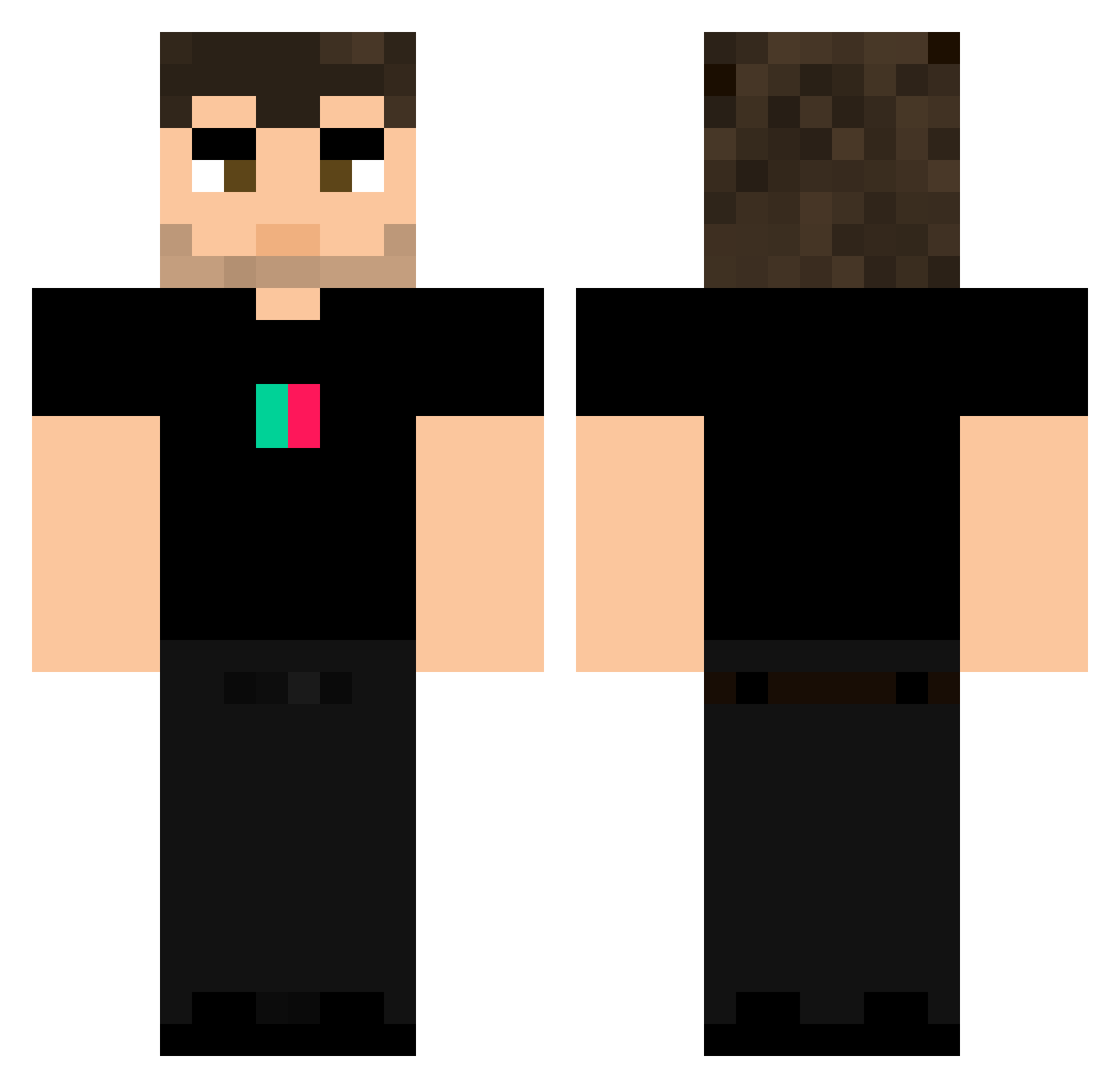 danww233 Minecraft skin, front and back view